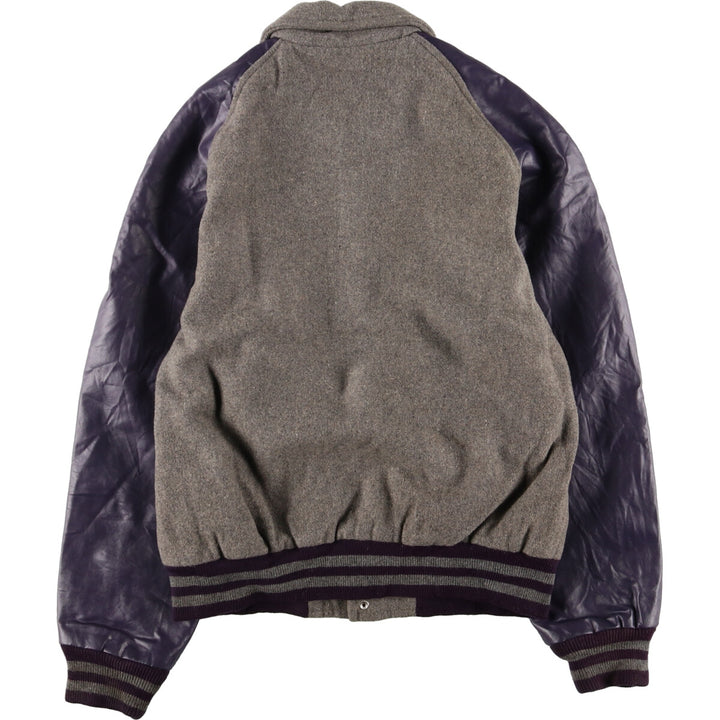 Leather sleeve wool varsity jacket award jacket varsity jacket men's L /eaa388760