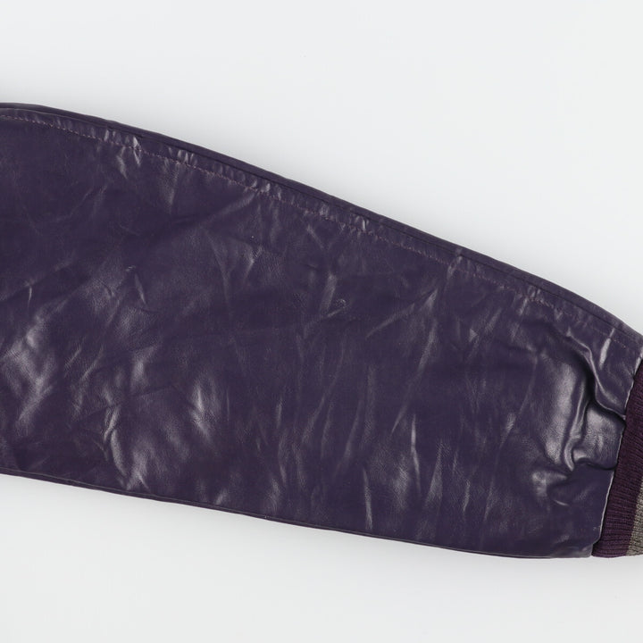 Leather sleeve wool varsity jacket award jacket varsity jacket men's L /eaa388760