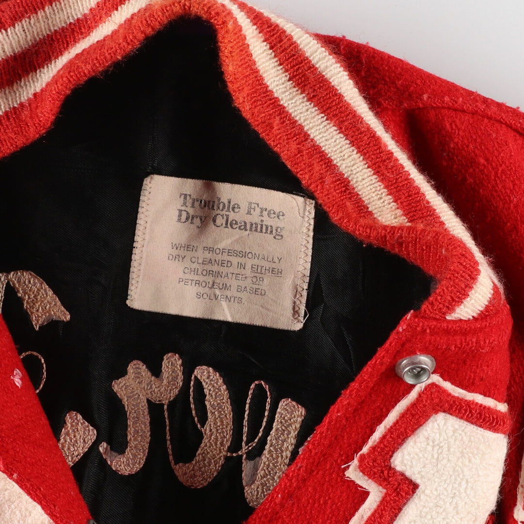 80'S Wool Stadium Jacket Award Jacket Varsity Jacket Women's M Vintage /eaa388786
