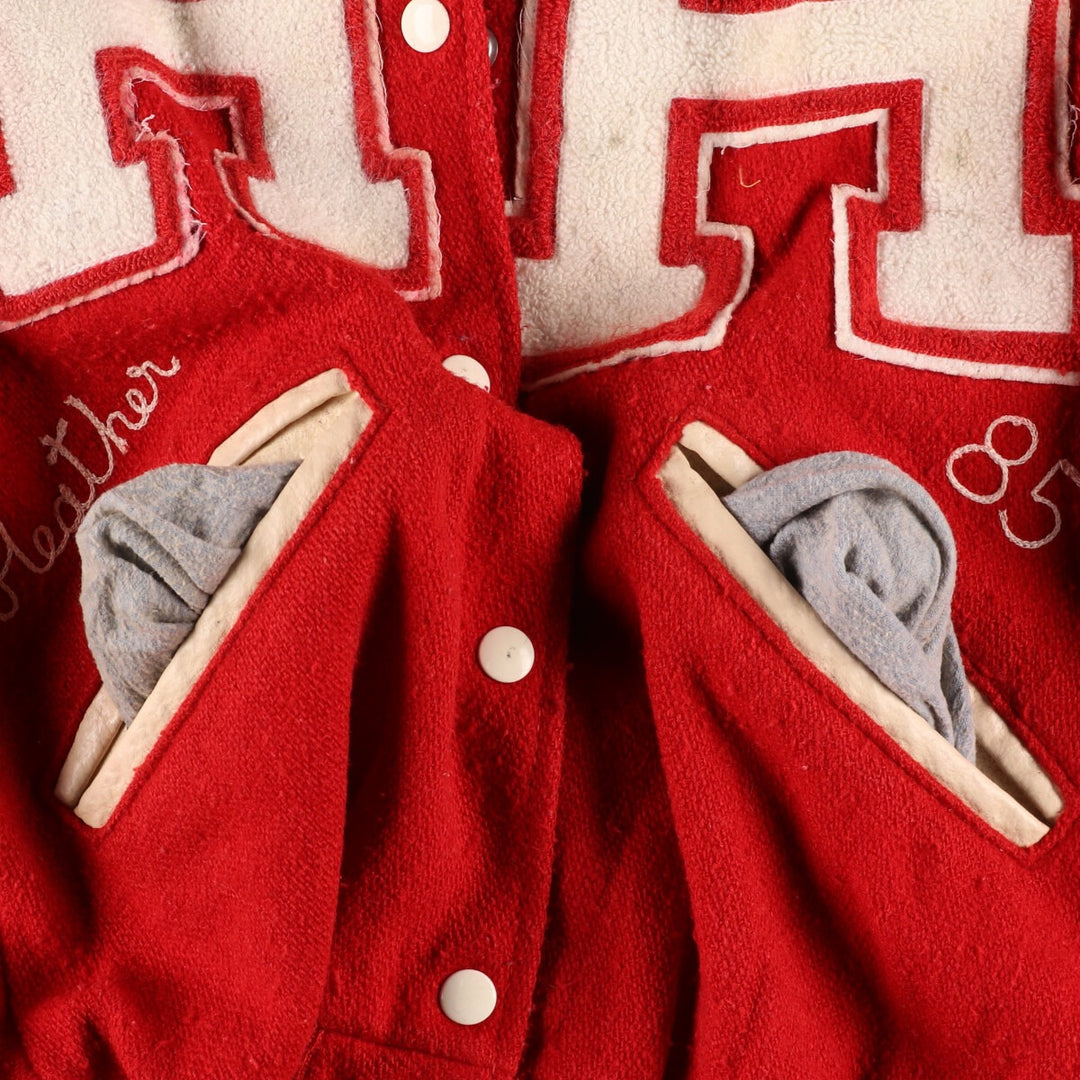 80'S Wool Stadium Jacket Award Jacket Varsity Jacket Women's M Vintage /eaa388786
