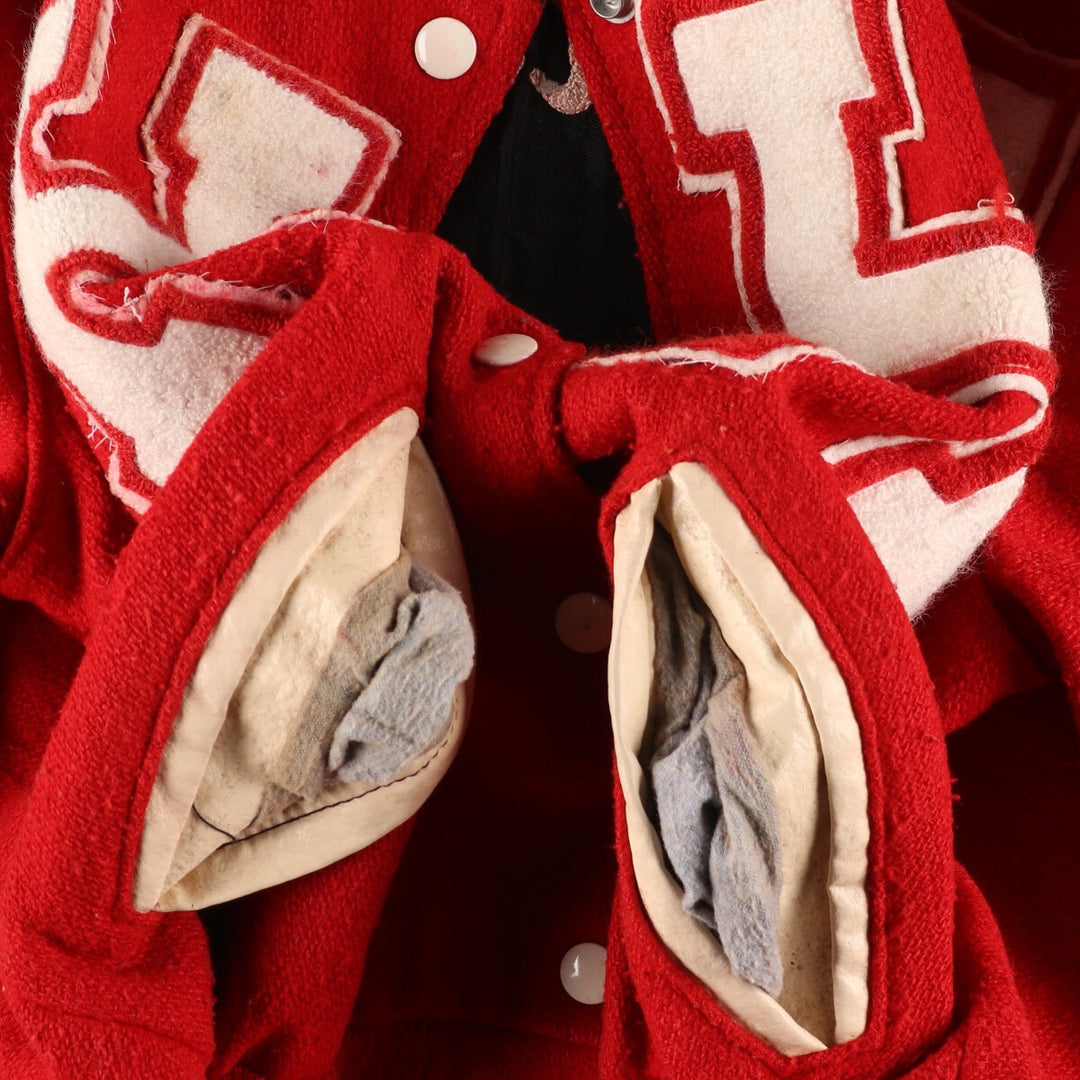 80'S Wool Stadium Jacket Award Jacket Varsity Jacket Women's M Vintage /eaa388786