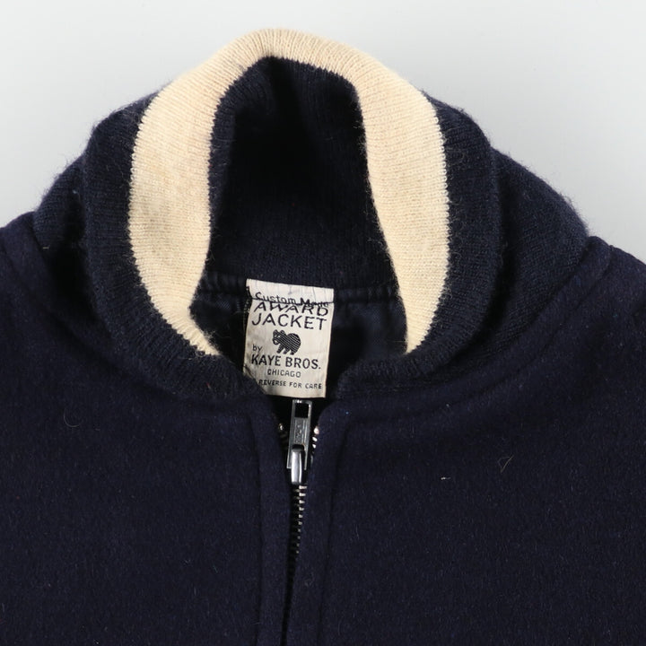 ~80'S KAYE BROS Wool Stadium Jacket Award Jacket Varsity Jacket Men's M Vintage /eaa388787