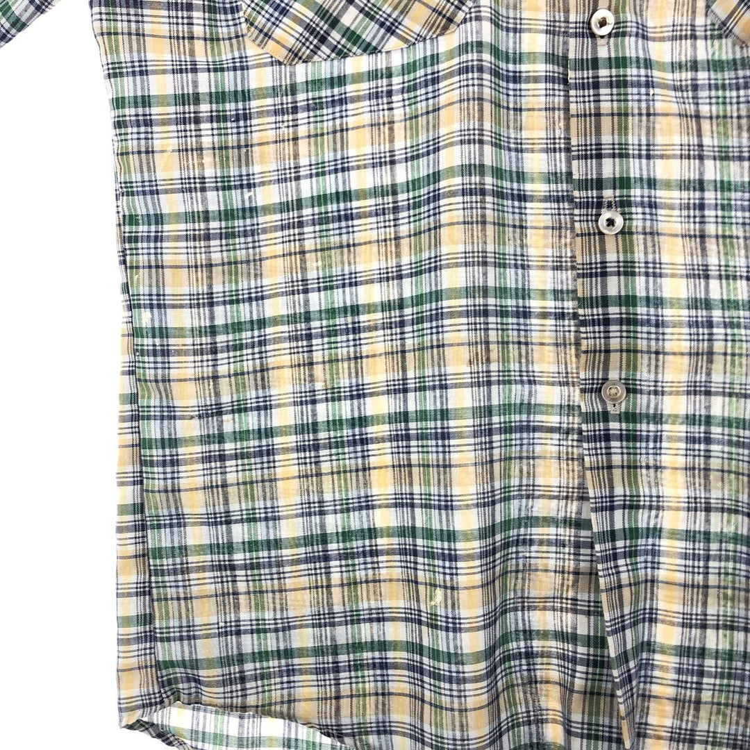 80'S BIG MAC Long Sleeve Light Flannel Check Shirt Men's L Vintage /eaa388827