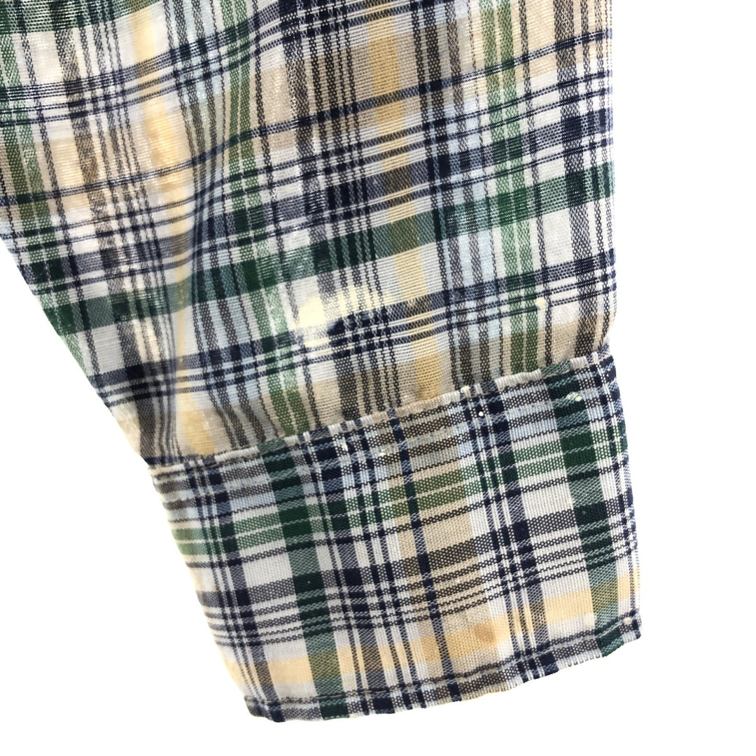 80'S BIG MAC Long Sleeve Light Flannel Check Shirt Men's L Vintage /eaa388827