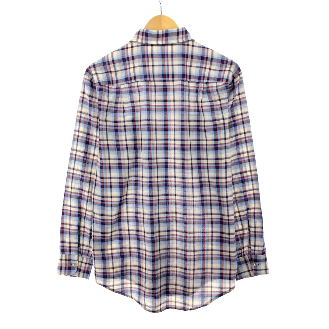 70'S JCPenney BIG MAC Long Sleeve Light Flannel Check Shirt Men's Medium Vintage /eaa388842