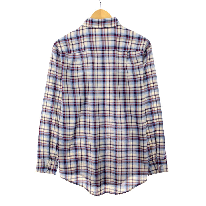 70'S JCPenney BIG MAC Long Sleeve Light Flannel Check Shirt Men's Medium Vintage /eaa388842