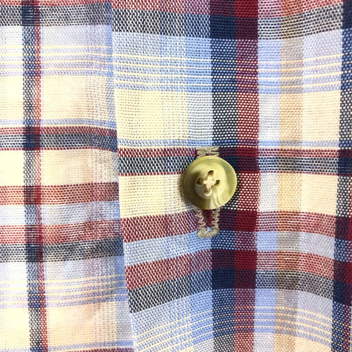 70'S JCPenney BIG MAC Long Sleeve Light Flannel Check Shirt Men's Medium Vintage /eaa388842