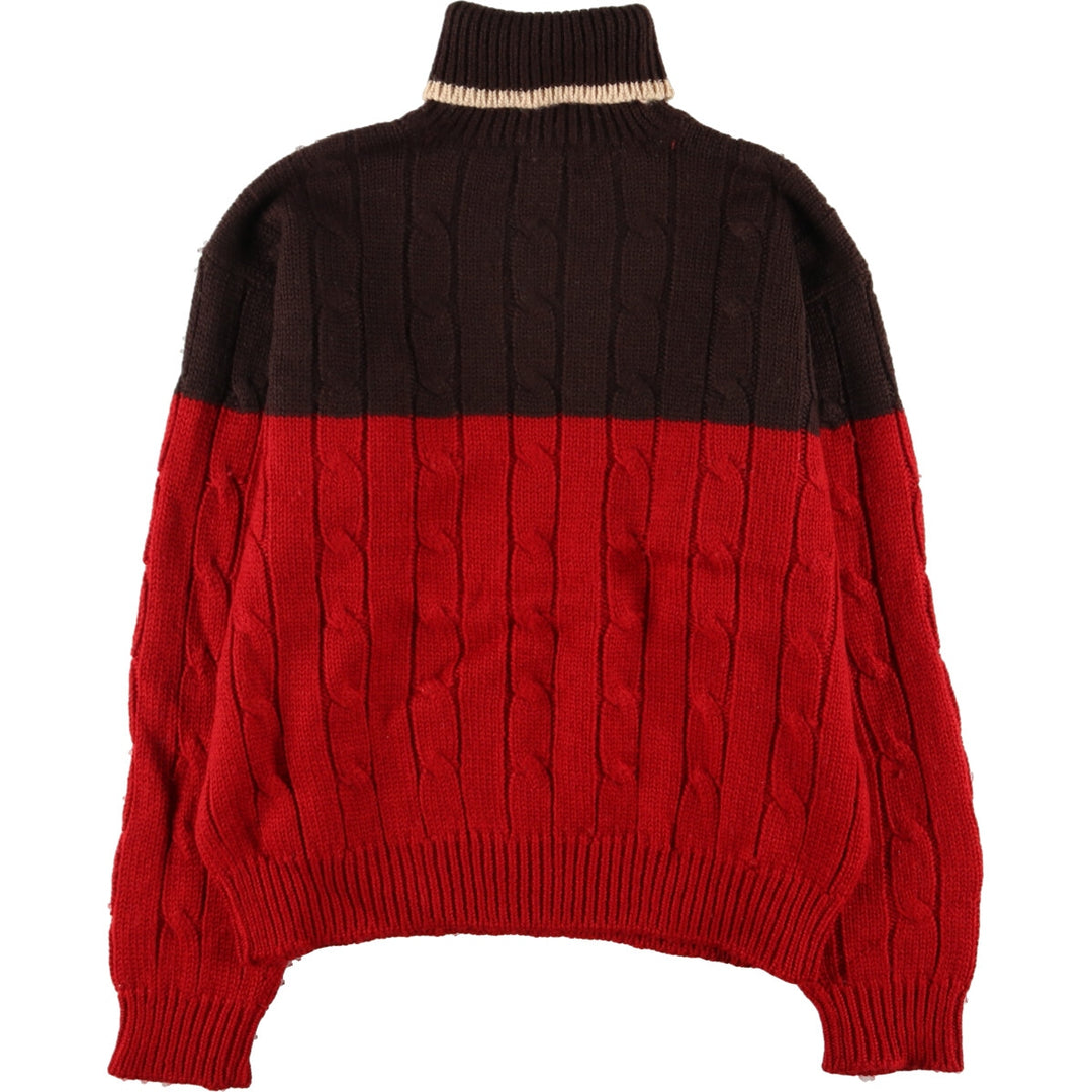 90'S J.Crew turtleneck wool knit sweater men's L vintage /eaa388860