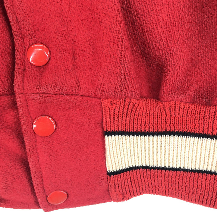 70'S ATHLETIC SUPPLY INC Leather Sleeve Wool Stadium Jacket Award Jacket Varsity Jacket Men's L Vintage /eaa388898