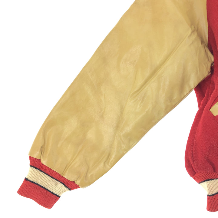 70'S ATHLETIC SUPPLY INC Leather Sleeve Wool Stadium Jacket Award Jacket Varsity Jacket Men's L Vintage /eaa388898