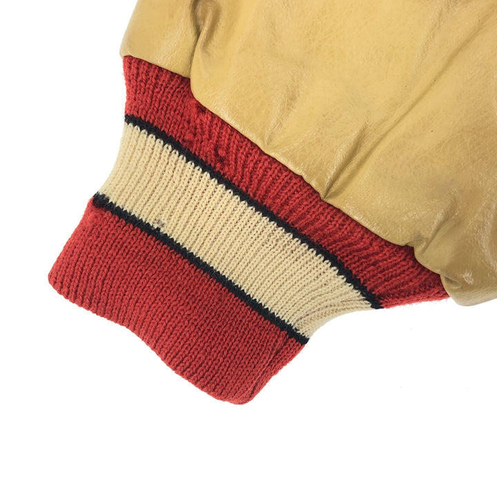 70'S ATHLETIC SUPPLY INC Leather Sleeve Wool Stadium Jacket Award Jacket Varsity Jacket Men's L Vintage /eaa388898