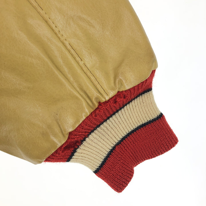 70'S ATHLETIC SUPPLY INC Leather Sleeve Wool Stadium Jacket Award Jacket Varsity Jacket Men's L Vintage /eaa388898