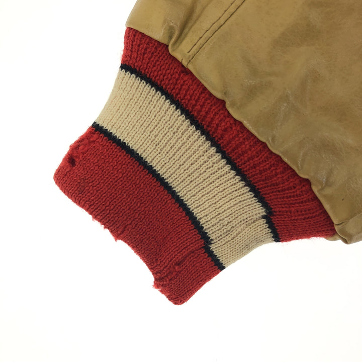 70'S ATHLETIC SUPPLY INC Leather Sleeve Wool Stadium Jacket Award Jacket Varsity Jacket Men's L Vintage /eaa388898