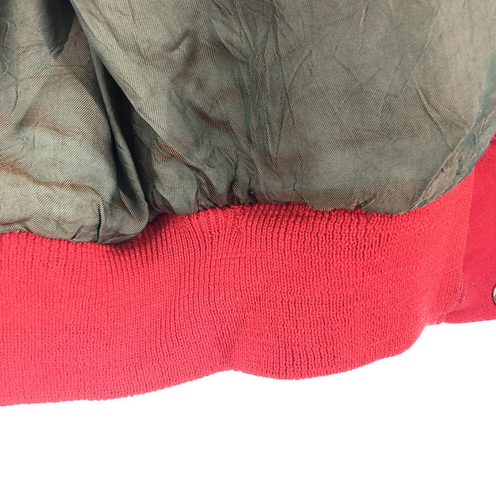 70'S ATHLETIC SUPPLY INC Leather Sleeve Wool Stadium Jacket Award Jacket Varsity Jacket Men's L Vintage /eaa388898