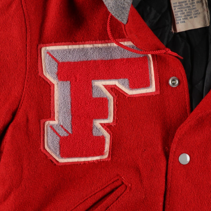 80'S DeLONG sailor collar wool varsity jacket award jacket varsity jacket men's M vintage /eaa388949