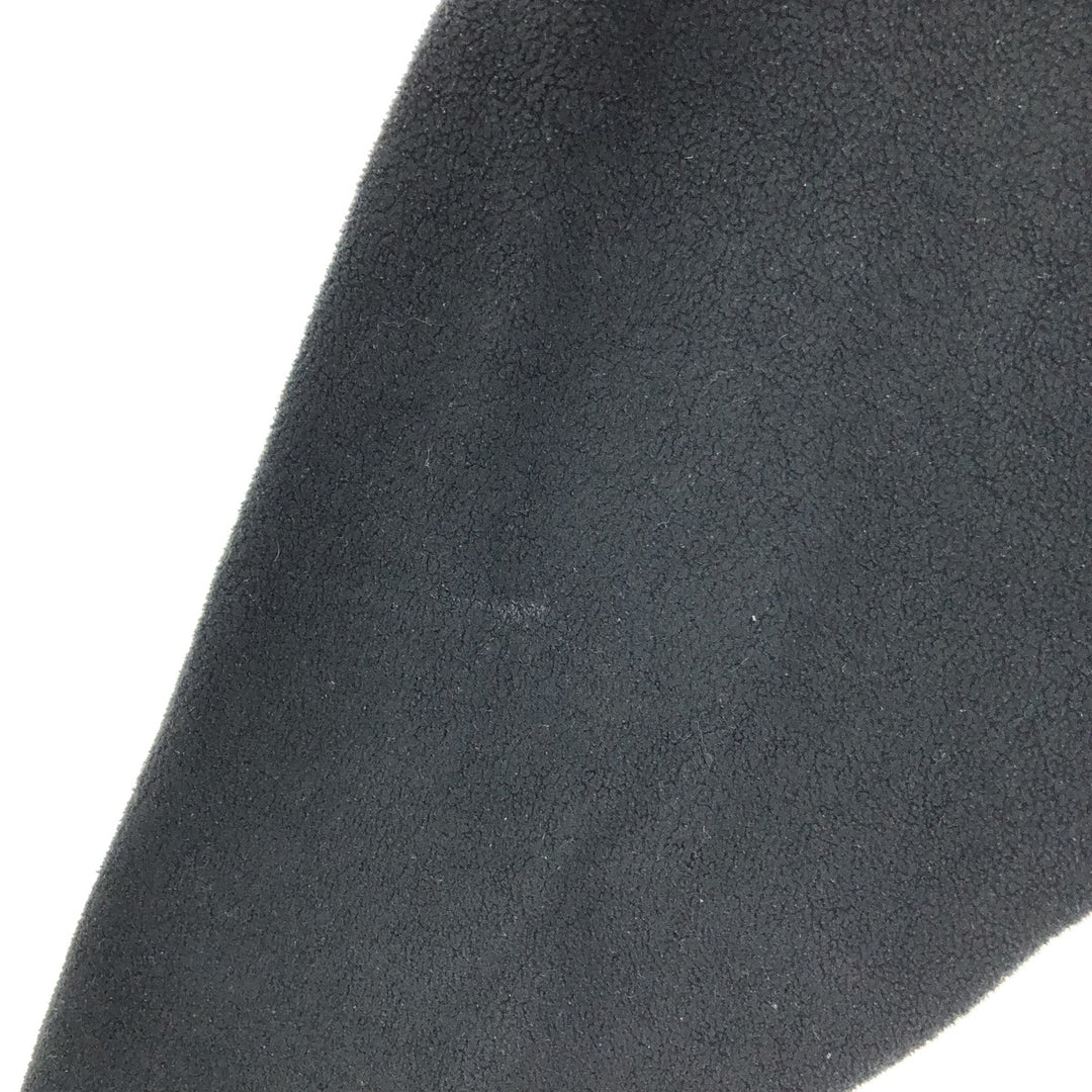 Vintage 90'S Nautica Half-Zip Fleece Pullover, Made in USA, Men's Size Medium polyester black type Vintage Second Hand