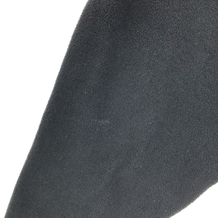 Vintage 90'S Nautica Half-Zip Fleece Pullover, Made in USA, Men's Size Medium polyester black type Vintage Second Hand