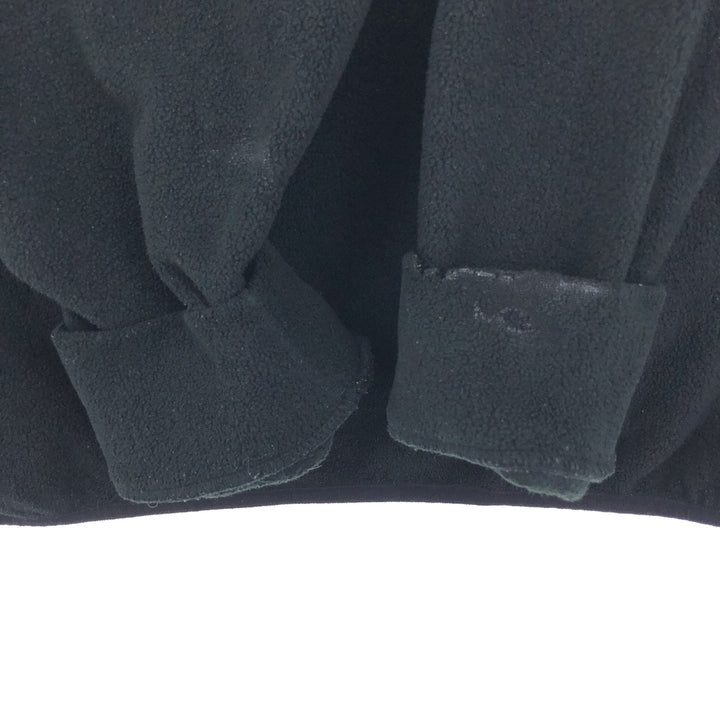 Vintage 90'S Nautica Half-Zip Fleece Pullover, Made in USA, Men's Size Medium polyester black type Vintage Second Hand