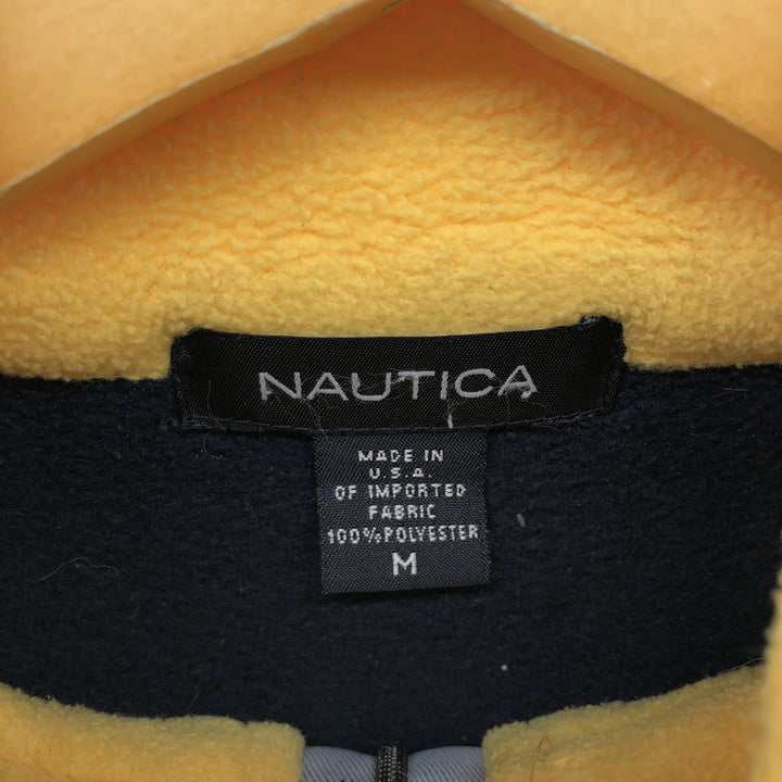 00s~ NAUTICA Half-Zip Fleece Pullover Made in USA Men's M size /eaa389170