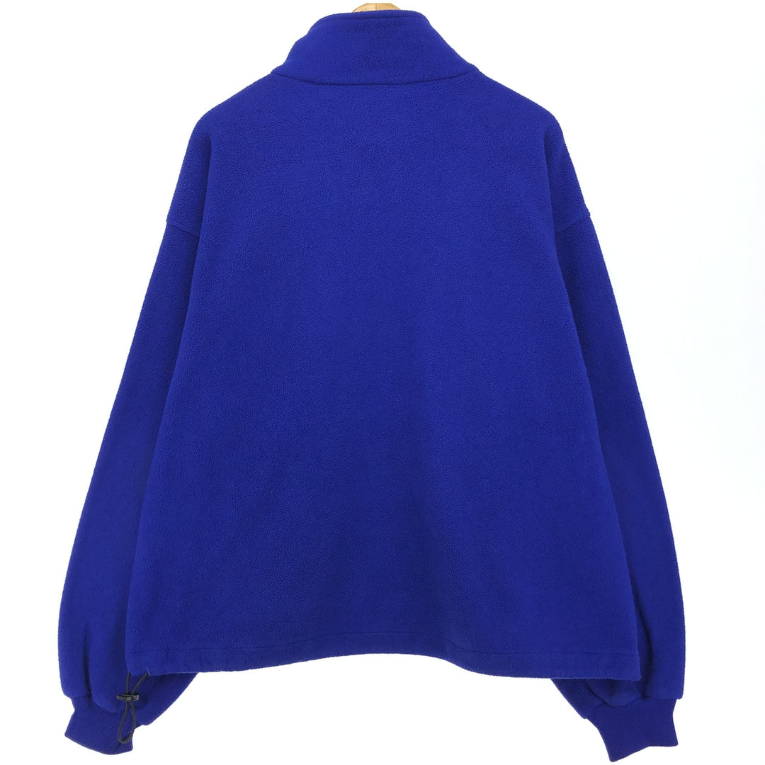 Eddie Bauer Half-Zip Fleece Pullover, Men's XL polyester blue type Vintage Second Hand