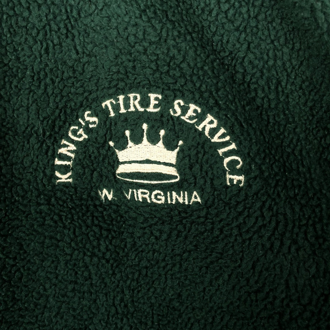 Tri-Mountain Nylon and Fleece Jacket, Men's Size Medium polyester green type Vintage Second Hand