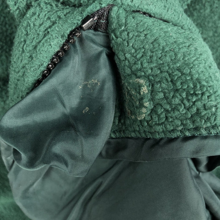 Tri-Mountain Nylon and Fleece Jacket, Men's Size Medium polyester green type Vintage Second Hand