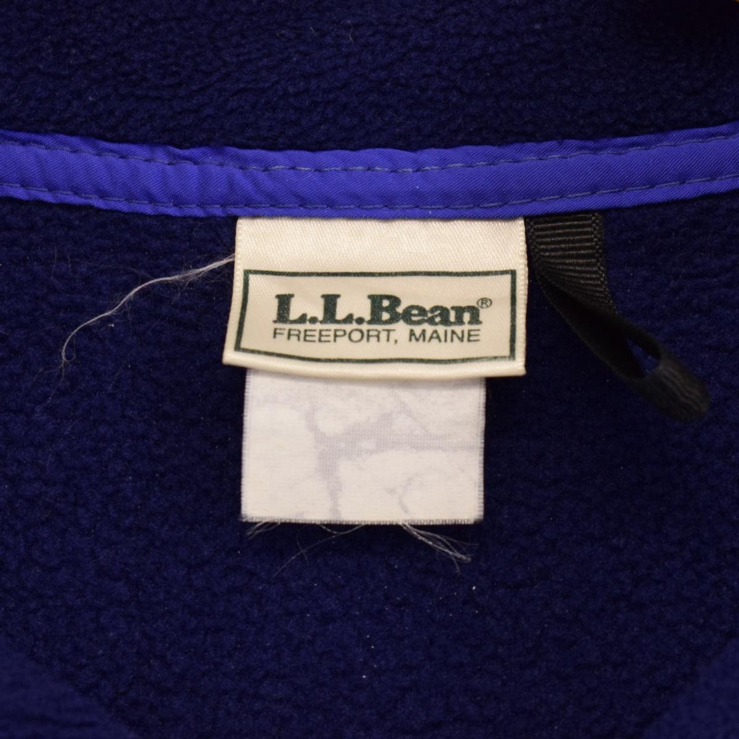 80'S LLBean Half Snap Fleece Pullover Men's L Vintage /eaa389185