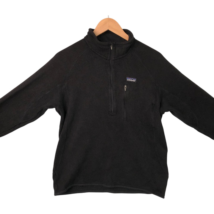 00'S Patagonia 25520F9 Half Zip Fleece Pullover Men's L size polyester black type Vintage Second Hand