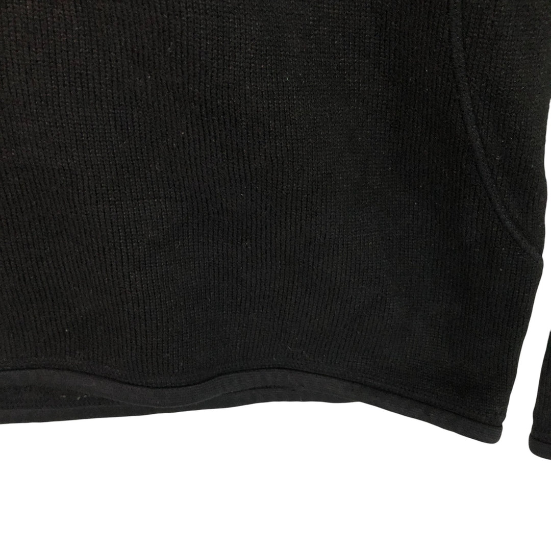 00'S Patagonia 25520F9 Half Zip Fleece Pullover Men's L size polyester black type Vintage Second Hand