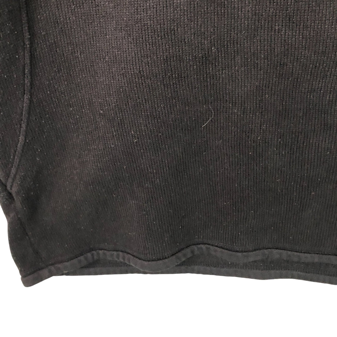 00'S Patagonia 25520F9 Half Zip Fleece Pullover Men's L size polyester black type Vintage Second Hand