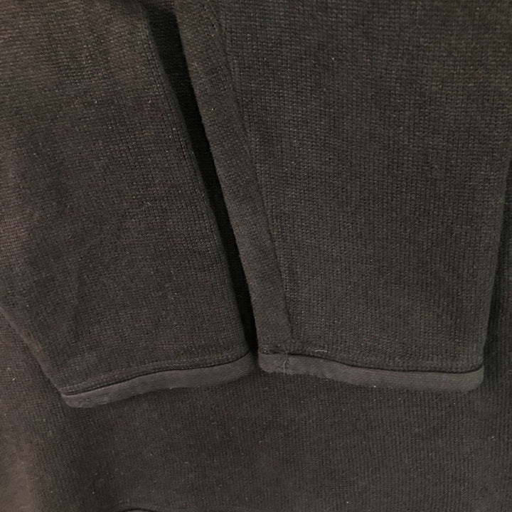 00'S Patagonia 25520F9 Half Zip Fleece Pullover Men's L size polyester black type Vintage Second Hand