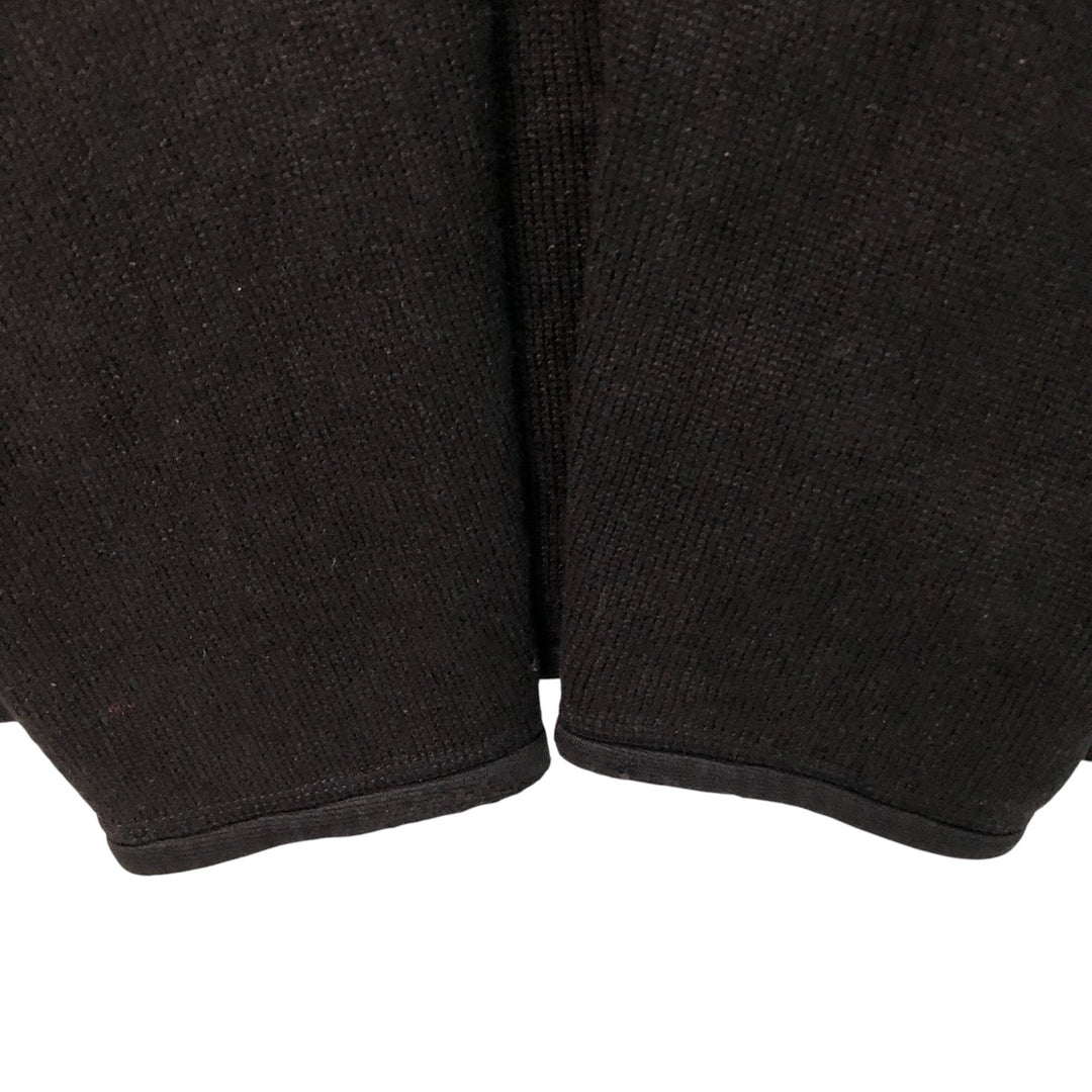 00'S Patagonia 25520F9 Half Zip Fleece Pullover Men's L size polyester black type Vintage Second Hand