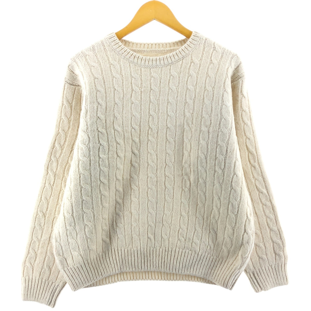 Brandy Melville Cable Knit Wool Knit Sweater Women's Size L / eaa389286