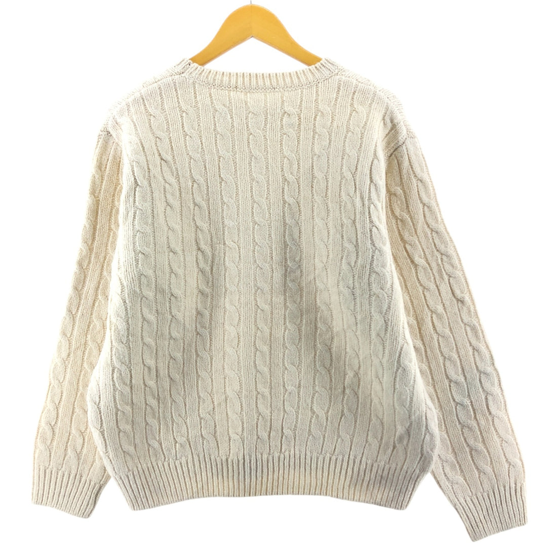 Brandy Melville Cable Knit Wool Knit Sweater Women's Size L / eaa389286