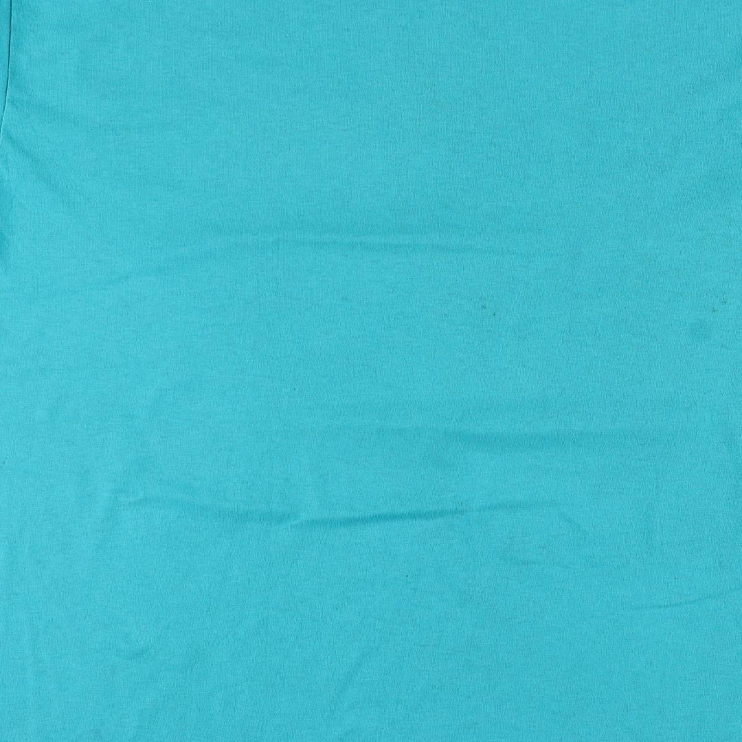 Hanes Message Print T-Shirt, Made in USA, Men's XL, Vintage cotton Emerald green Vintage Second Hand