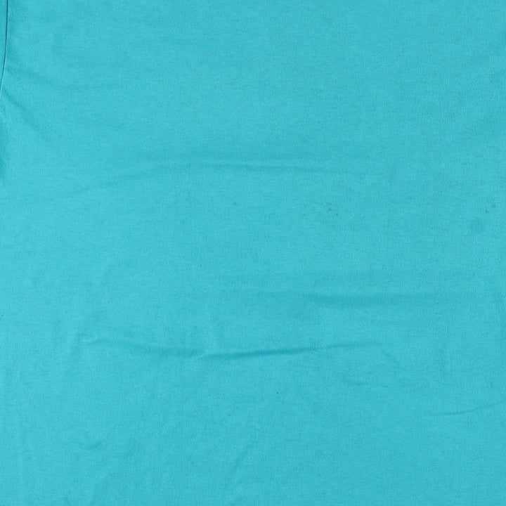 Hanes Message Print T-Shirt, Made in USA, Men's XL, Vintage cotton Emerald green Vintage Second Hand