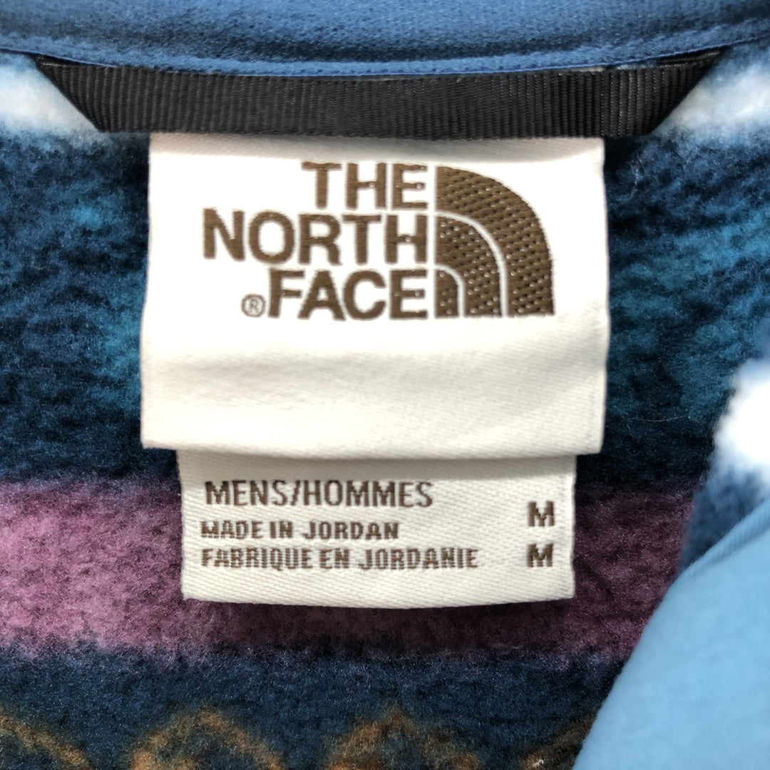 THE NORTH FACE All-over print half snap fleece pullover hoodie, men's size M / eaa389341