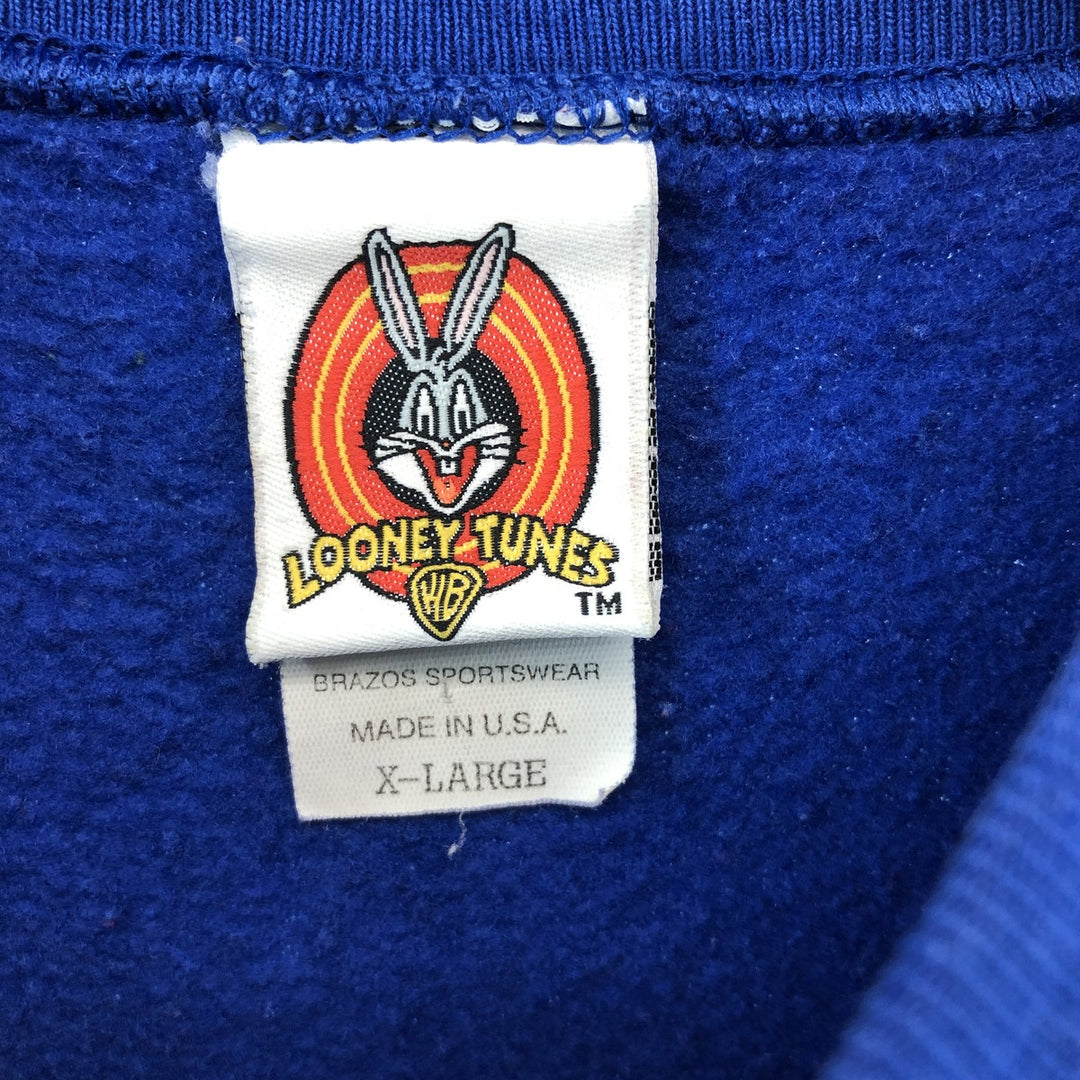 90'S LOONEY TUNES Tasmanian De Ville character sweatshirt, made in USA, men's XL, vintage /eaa389472