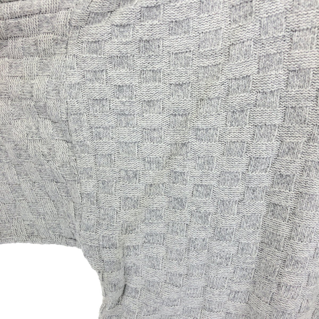 BILL BLASS Cotton Knit Sweater, Made in USA, Men's XL cotton gray type Vintage Second Hand