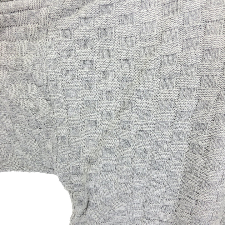 BILL BLASS Cotton Knit Sweater, Made in USA, Men's XL cotton gray type Vintage Second Hand