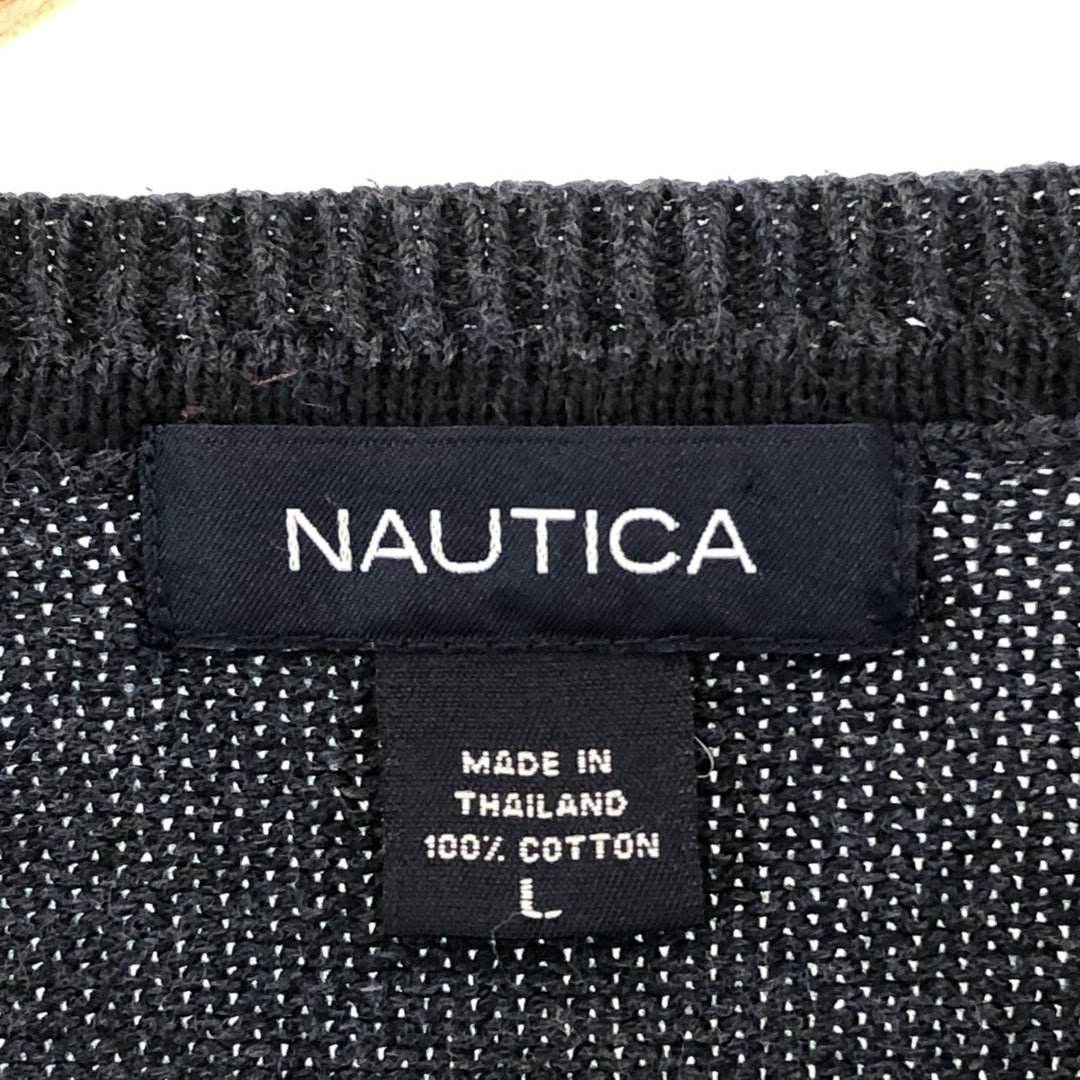 NAUTICA Cotton Knit Sweater Men's L /EAA389523