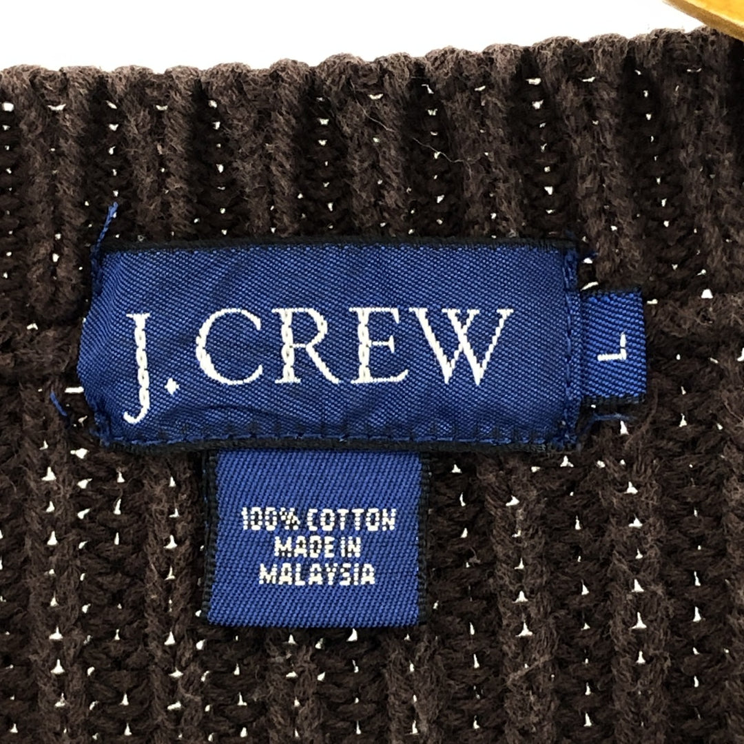 90'S J.Crew Cotton Knit Sweater Men's L Vintage /eaa389524