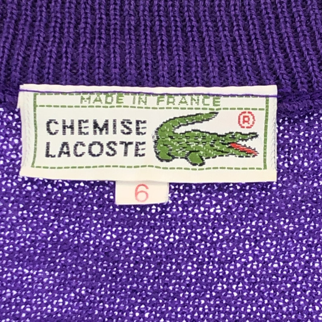 70'S Lacoste LACOSTE CHEMISE French Lacoste V-neck wool knit sweater Made in France Men's XL Vintage /eaa389529