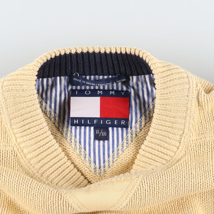 90'S Tommy Hilfiger Cotton Knit Sweater Men's XL Vintage /eaa389539