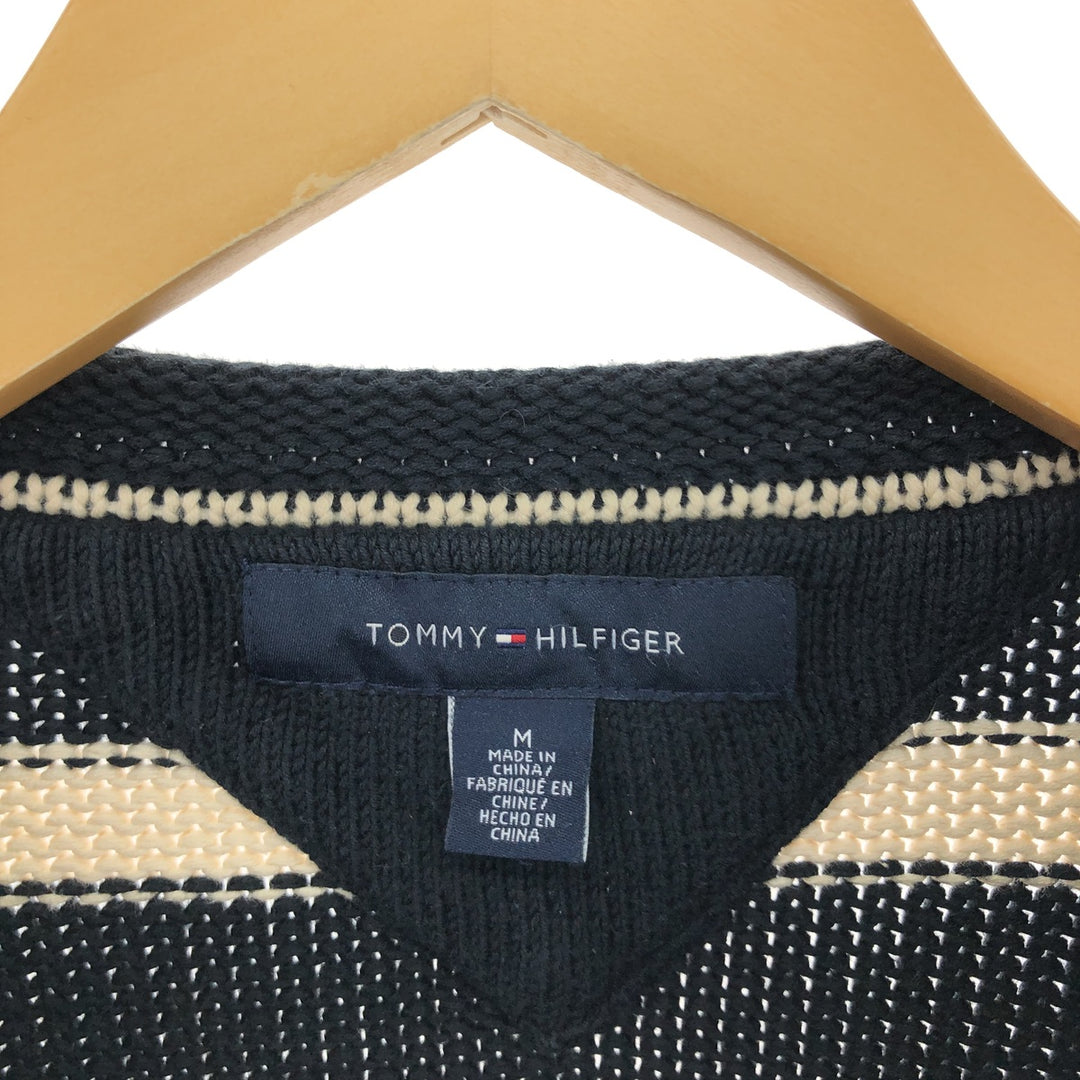 Tommy Hilfiger Border Pattern Roll Neck Knit Sweater Men's M size / eaa389563