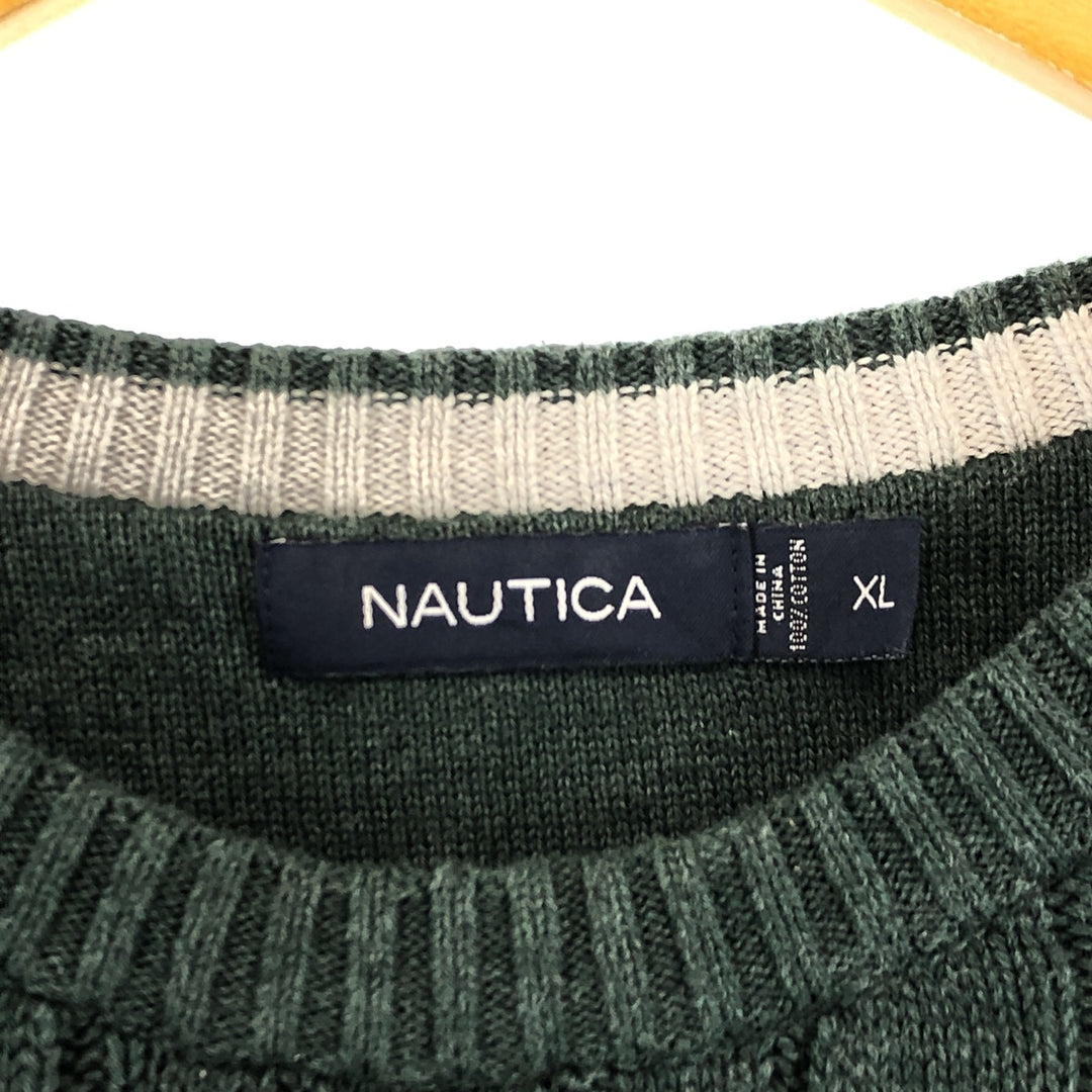 NAUTICA Cotton Knit Sweater Men's XL /eaa389581