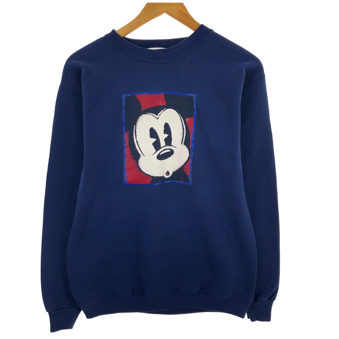 90'S Disneyland MICKEY MOUSE Mickey Mouse character sweatshirt, men's S, vintage / eaa389630