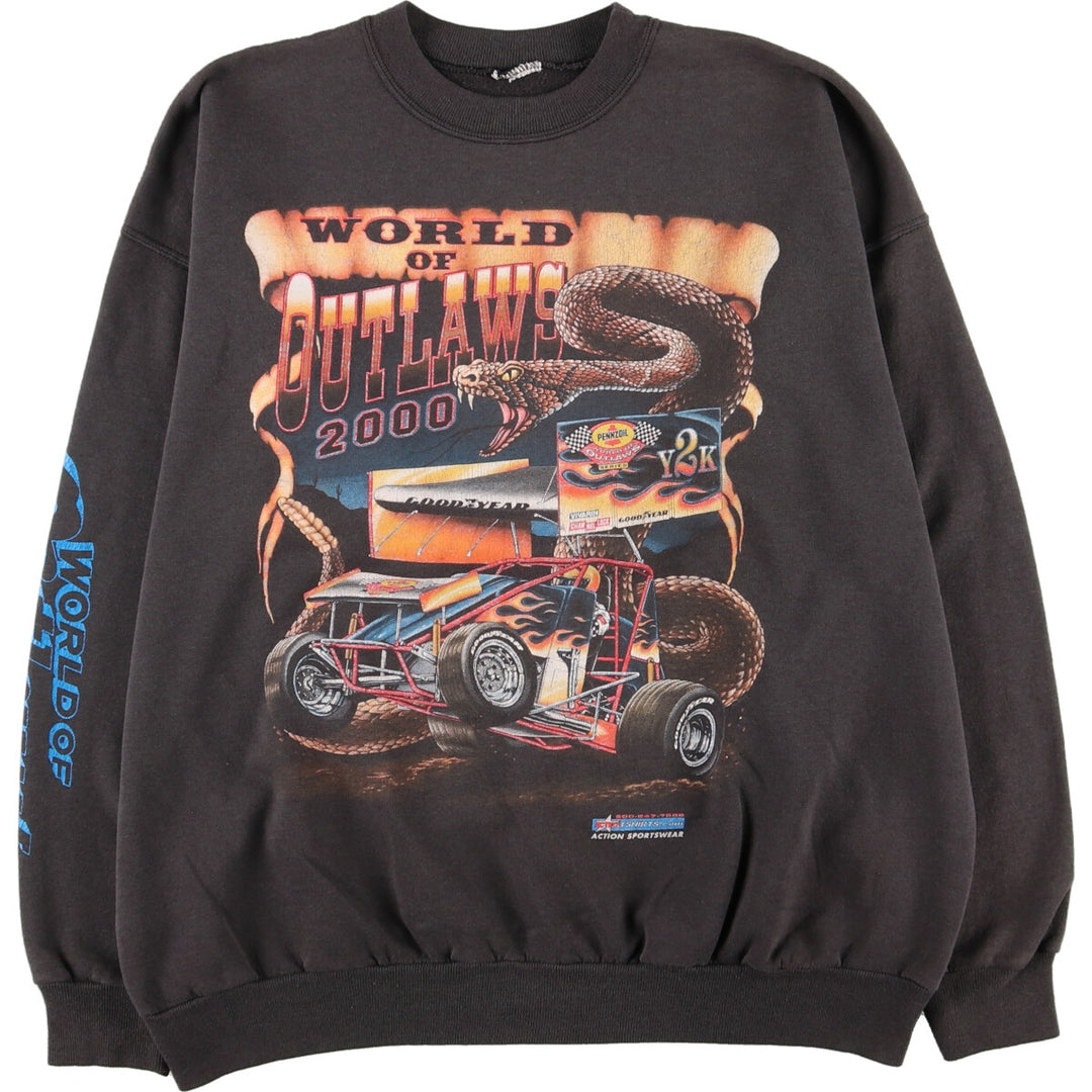 Double-sided print motor print sweatshirt, trainer, men's XL /eaa389719