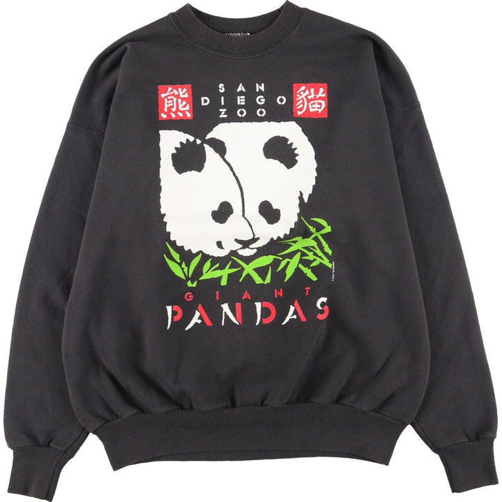 Hanes San Diego Zoo Panda Animal Sweatshirt Sweatshirt Men's L /eaa389725