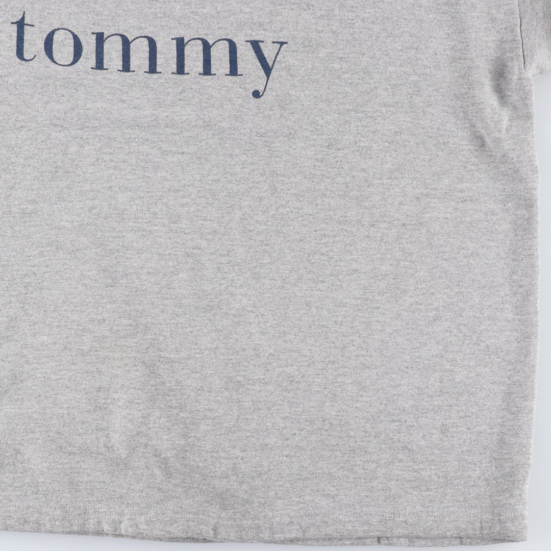 1990'S Tommy Hilfiger Logo Sweatshirt, Women's Size XL (approx.), Vintage cotton gray type Vintage Second Hand